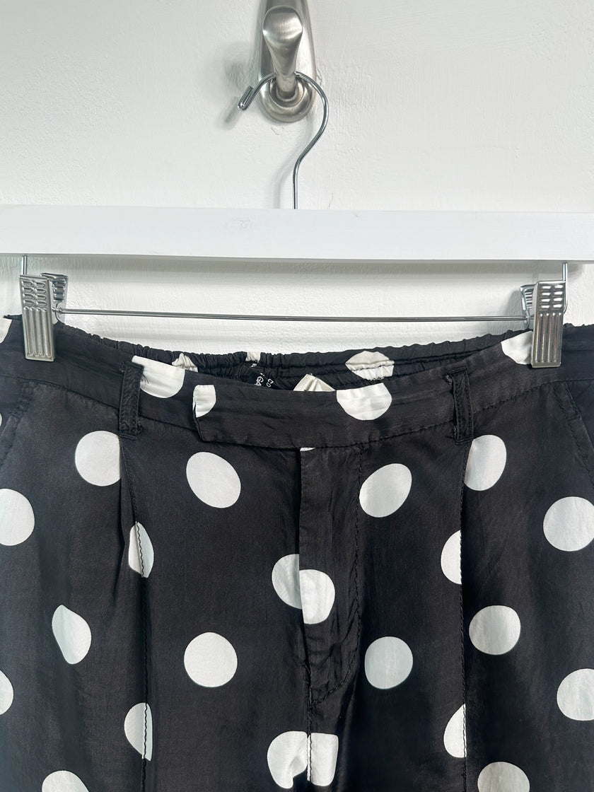 COMME DES GARÇONS - S/S 2005 POLKA DOT SATIN TROUSERS
