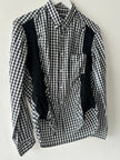 COMME DES GARÇONS HOMME - A/W 2008 RUCHED FRONT GINGHAM SHIRT