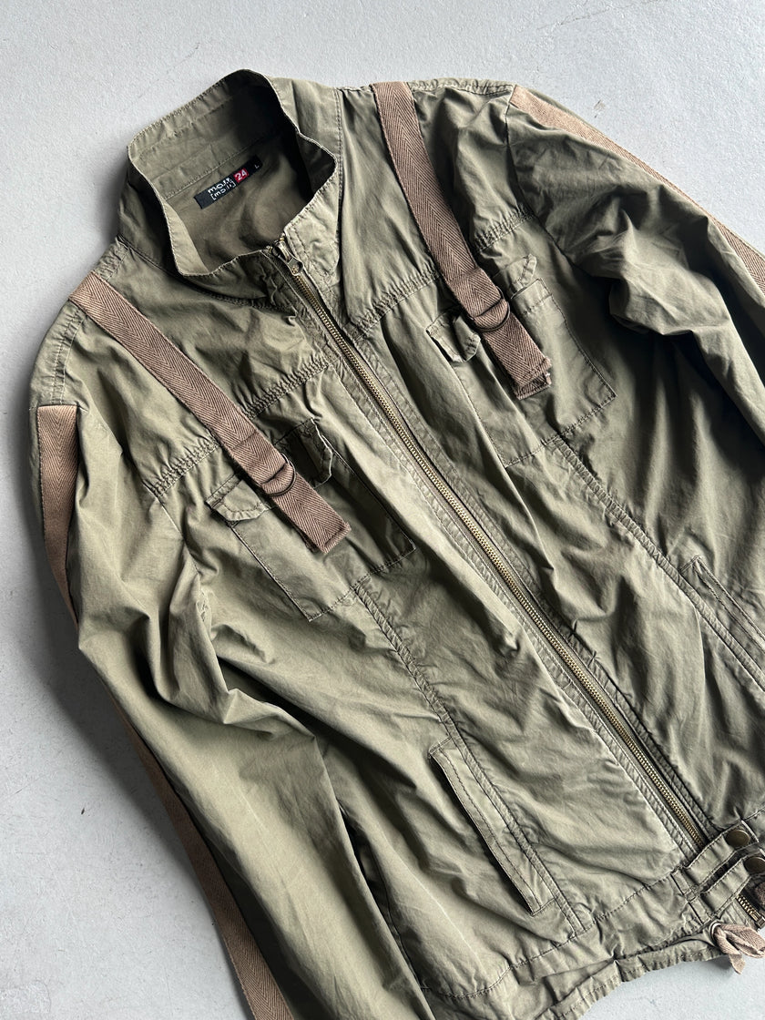 2000s CARGO JACKET WITH STRAPS DETAIL