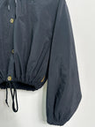 ARMANI JEANS - 1990s CROP FIT NYLON HOODED JACKET