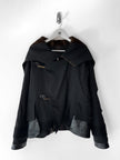 ITALIAN LABEL F/W 2005 TECHNICAL JACKET WITH OVERSIZED FUR COLLAR