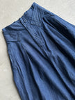 PLANTATION ISSEY MIYAKE - 1980s HIGH WAIST DENIM SKIRT