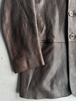 EMPORIO ARMANI - S/S 2004 MIDI LENGTH SOFT LEATHER JACKET