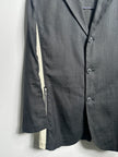 JEAN PAUL GAULTIER - 1990s PANELED LINEN BLAZER WITH CONTRASTING MESH PANELS