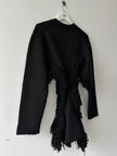 COMME DES GARÇONS - F/W 2023 DECONSTRUCTED CARDIGAN WITH FRINGE