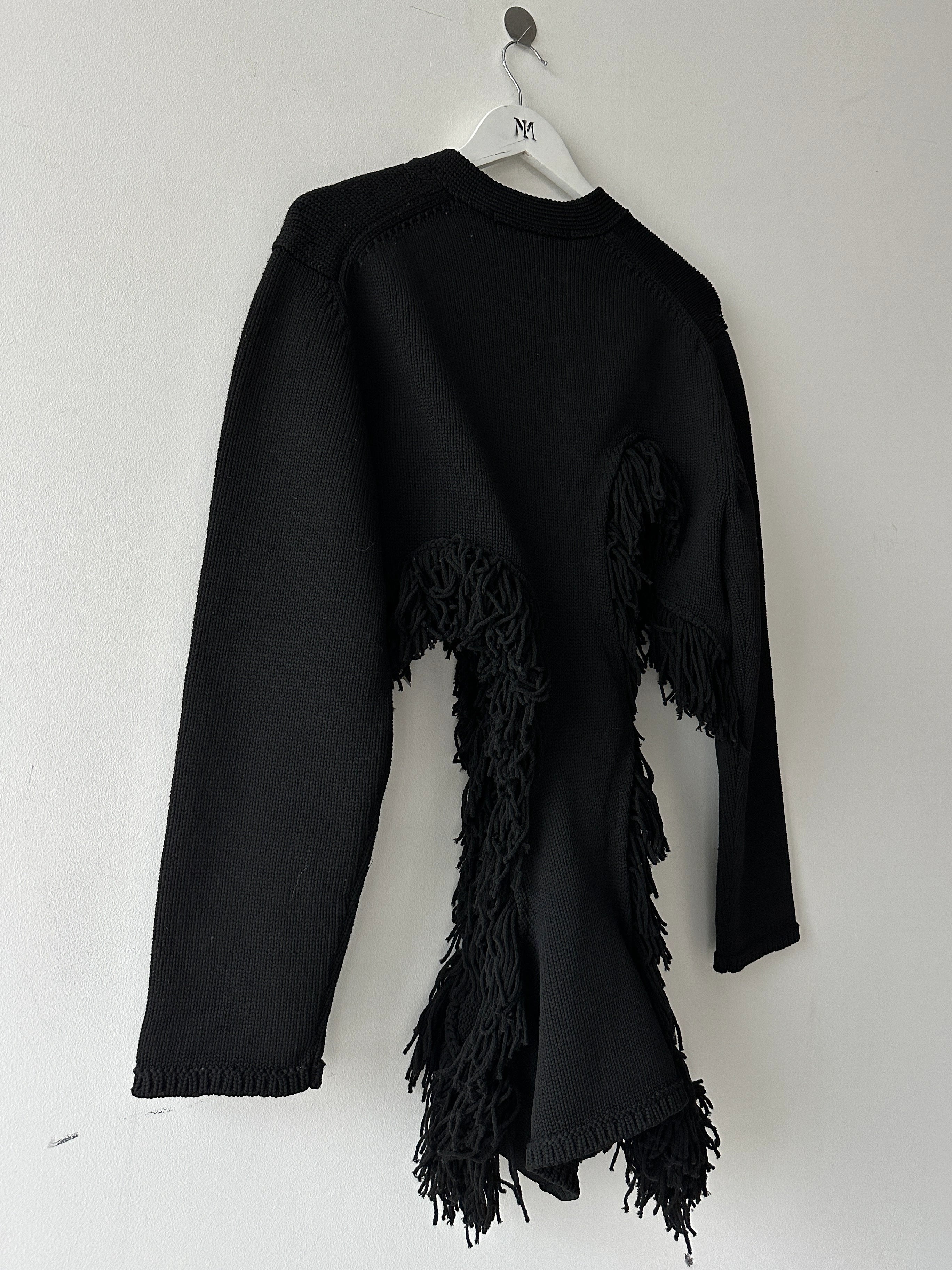 COMME DES GARÇONS - F/W 2023 DECONSTRUCTED CARDIGAN WITH FRINGE