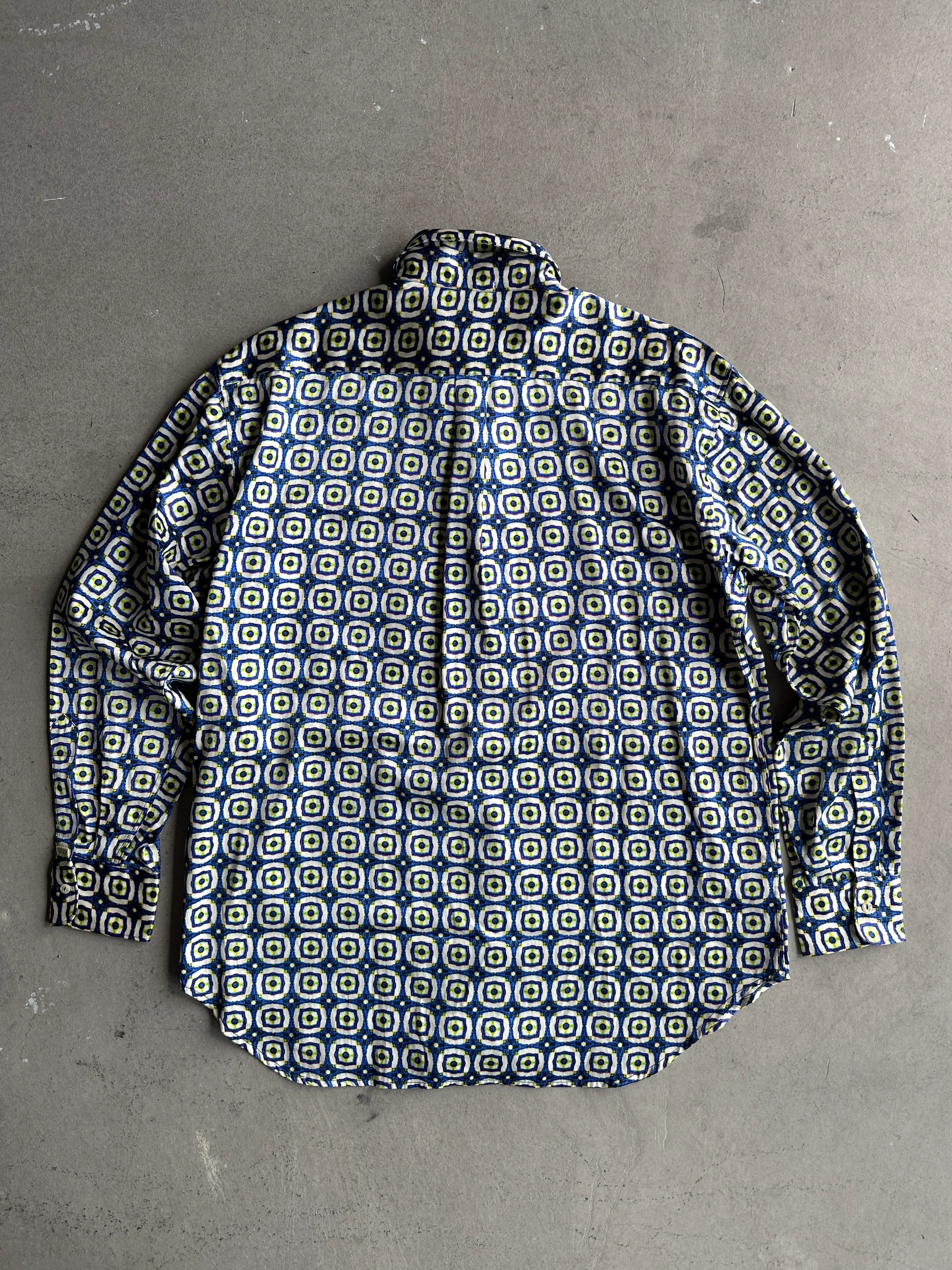 REPLAY - 1980s JACQUARD PRINT LONG SLEEVE SHIRT