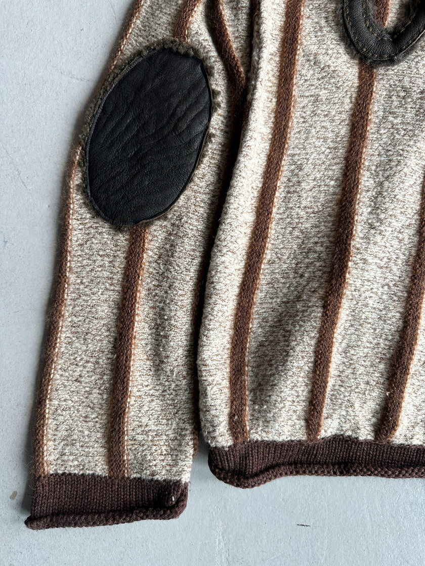 ROBERTO CAVALLI - 2000s OVERSIZED ZIPPED KNIT JUMPER