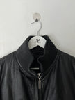 JEAN PAUL GAULTIER OBJET - 1990s PERFORATED LEATHER JACKET WITH ZIP OFF FUR LINING