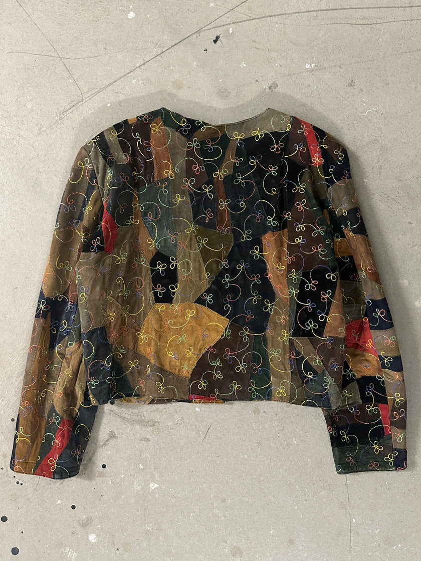 1970s JACKET WITH LEATHER PATCHES