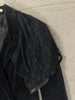 LUISA SPAGNOLI - VINTAGE BLACK VELVET JACKET WITH LACE DETAILING