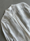 COMME DES GARÇONS - A/W 2010 RUFLLED FRONT SILKY LONG SLEEVE SHIRT