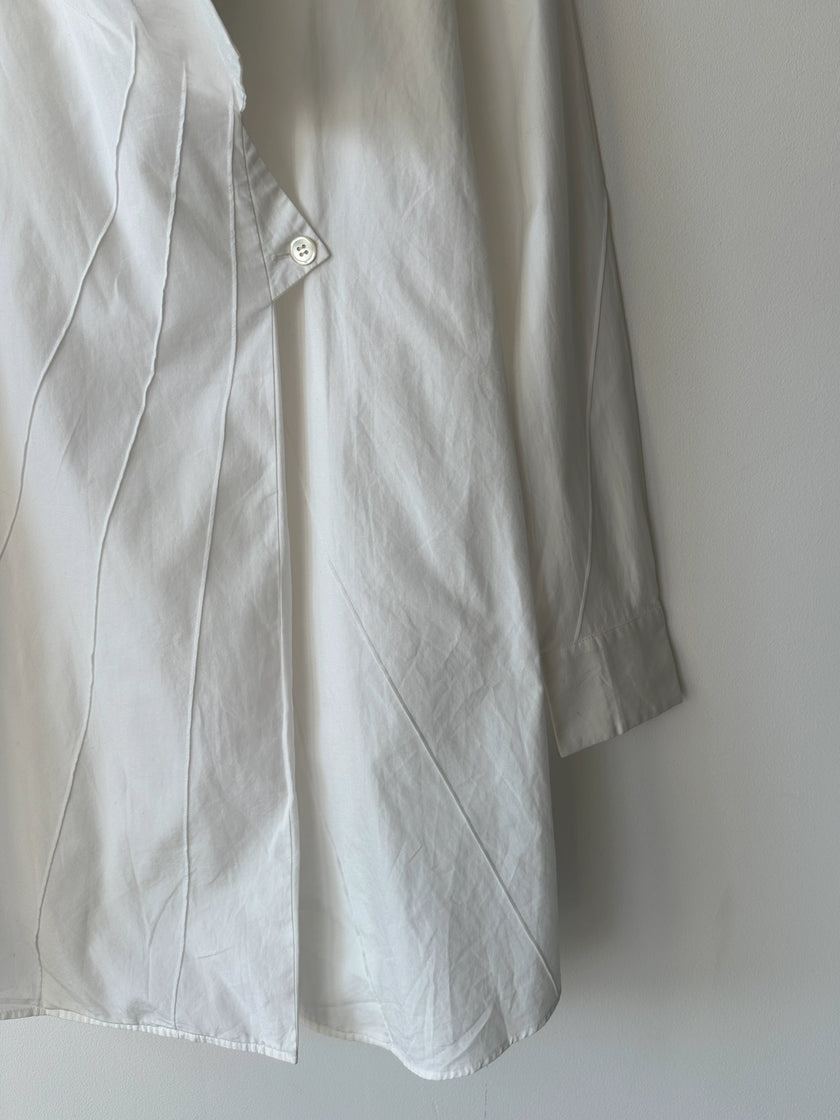 ISSEY MIYAKE - F/W 2009 LONG TUNIC SHIRT WITH SHAWL COLLAR