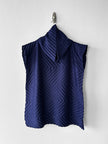 ISSEY MIYAKE - F/W 2002 CHEVRON PLEATS HIGH NECK TOP