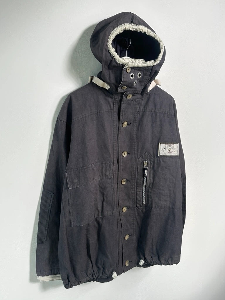 ARMANI JEANS - 1990s GUNNER SMOCK COTTON JACKET