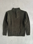 1990s CHENILLE MOCK NECK KNIT JUMPER