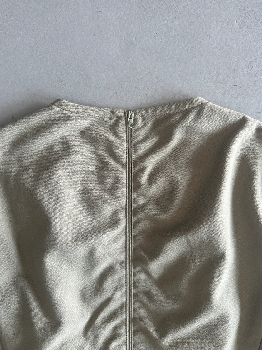 EMPORIO ARMANI - 1990s ZIPPED BACK VEST TOP