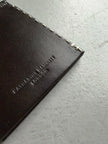 KATHARINE HAMNETT - 1990s LEATHER WALLET WITH STITCHING DETAILS