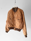 ARMANI JEANS 1990s STITCHED DETAILS BOMBER JACKET