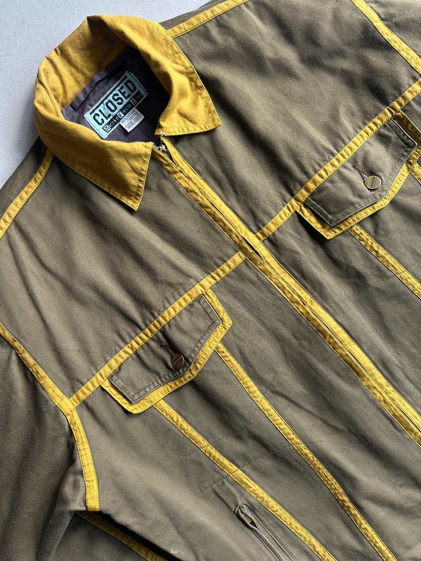MARITHÉ + FRANÇOIS GIRBAUD X CLOSED - 1980s BOMBER JACKET WITH CONTRASTING PIPING