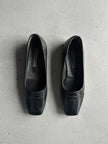 ISSEY MIYAKE - 1980s SCULPTURAL SQUARE TOE LOAFERS