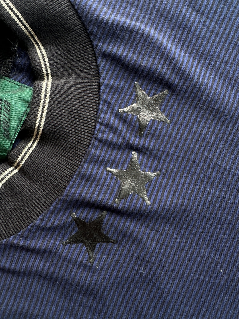 JEAN PAUL GAULTIER JUNIOR - S/S 1989 RIBBED NECK STRIPED T-SHIRT