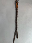 ARMANI JEANS - early 2000s BRAIDED LEATHER BELT