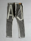 ARMANI JEANS - 1990s WAXED JEANS TROUSERS