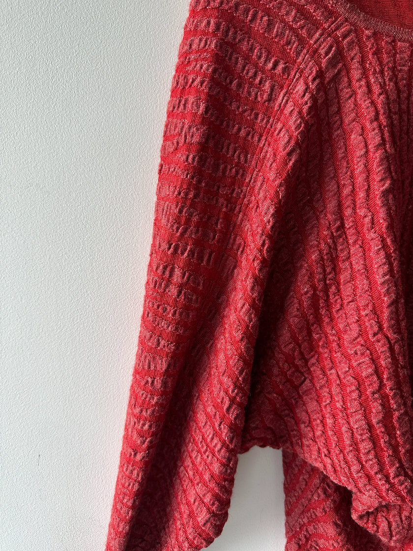 ISSEY MIYAKE - 1980s SCULPTURAL LONG SLEEVE TOP