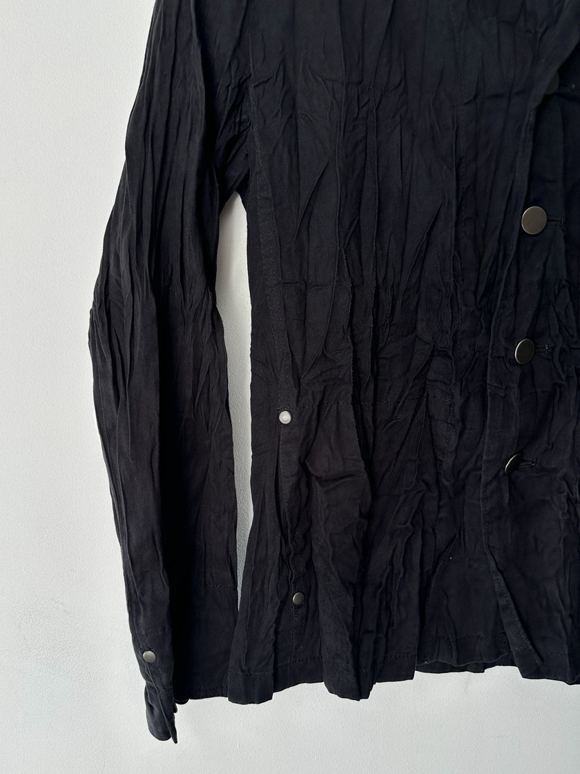 ISSEY MIYAKE - A/W 2005 FAUX SUEDE CRINKLED JACKET