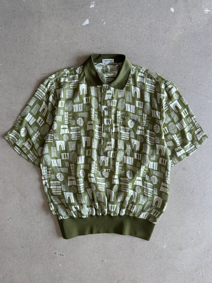 1980s PRINTED POLO T-SHIRT