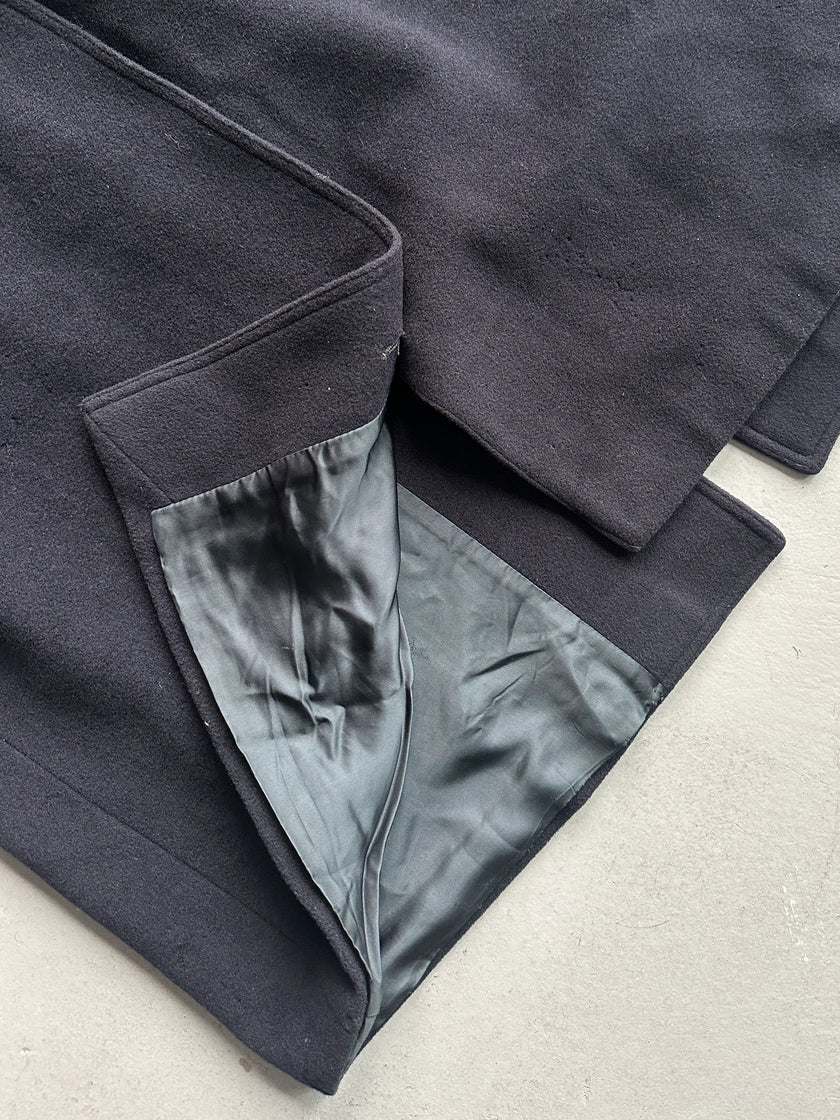 EMPORIO ARMANI - 1980s DROPPED SHOULDERS LONG COAT