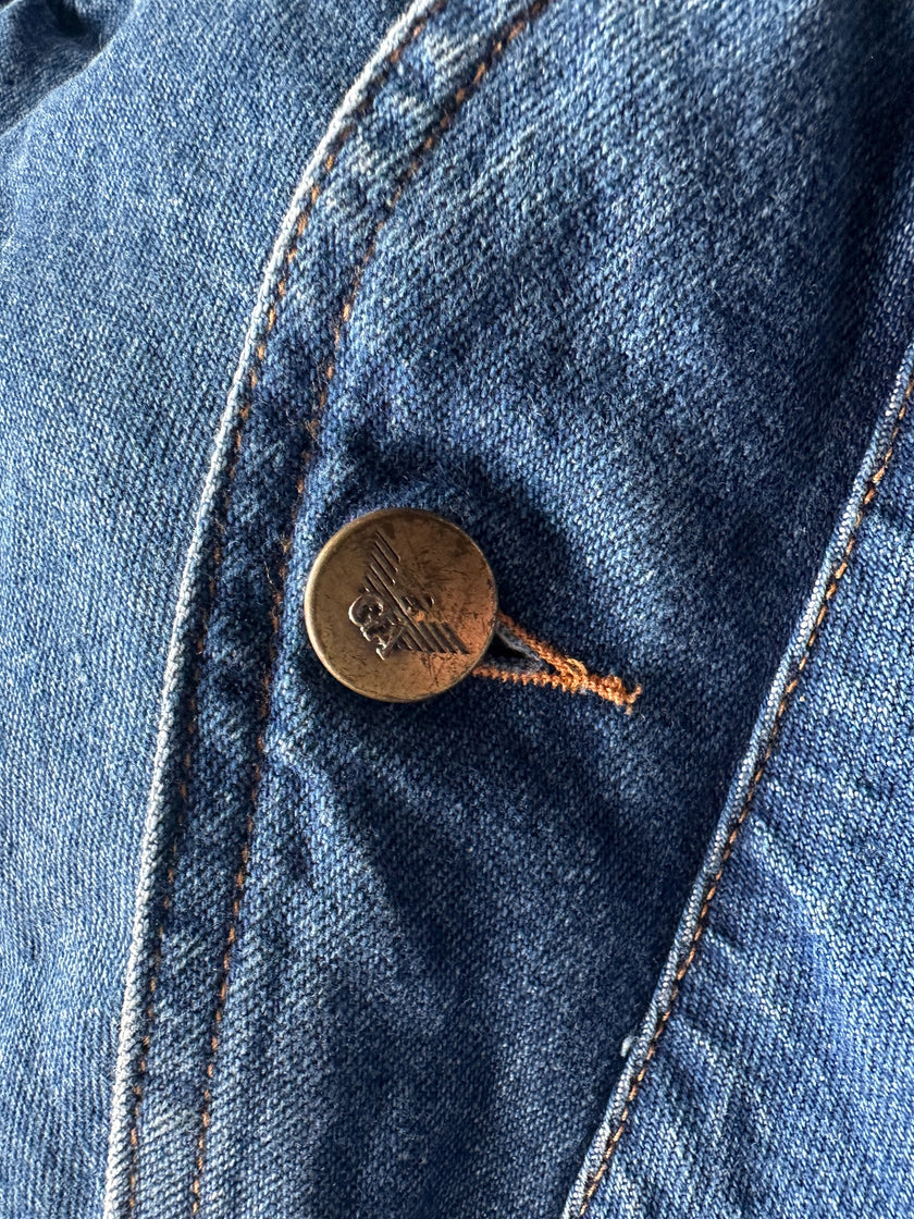 EMPORIO ARMANI - 1980s DENIM BOMBER JACKET