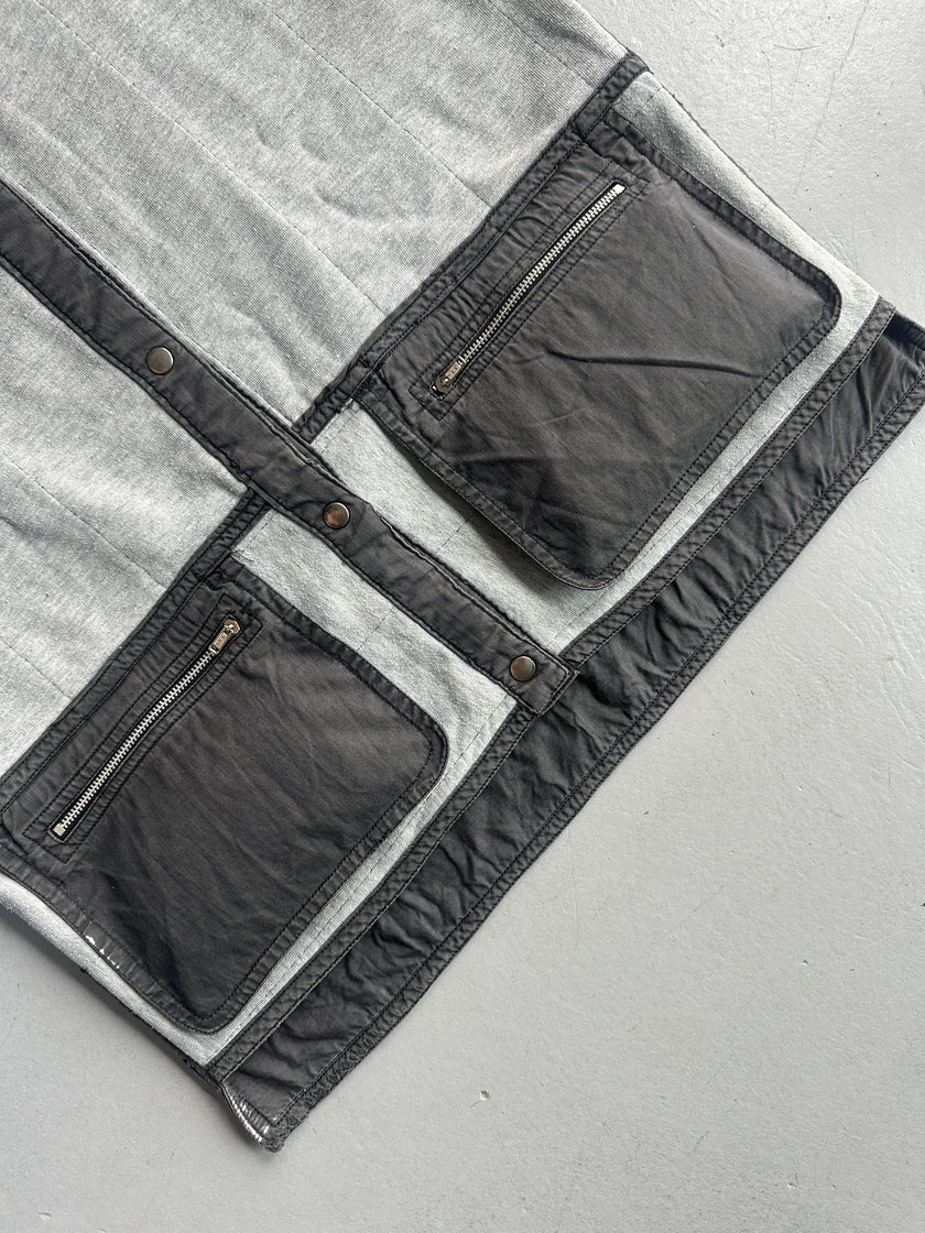 ISSEY MIYAKE - 1990s REVERSIBLE PARACHUTE VEST WITH OVERSIZED POCKETS