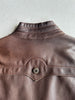 DIESEL - 2000s ASYMMETRICAL ZIP FRONT LEATHER BIKER JACKET
