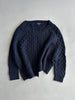 NEIL BARRETT - 2000s BOXY FIT DECONSTRUCTED CHUNKY KNIT JUMPER