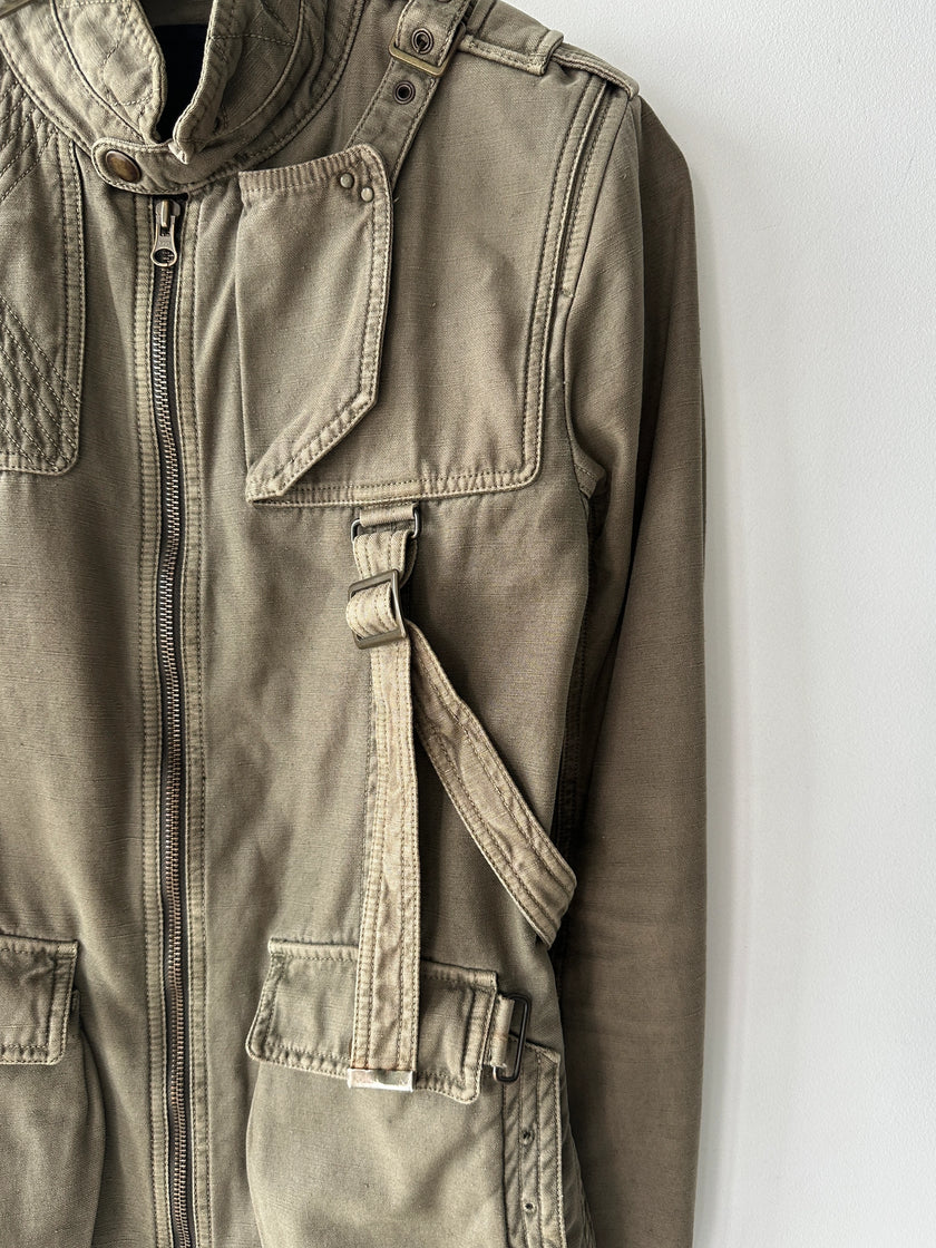 HALB BY KIMINORI MORISHITA  - 2000s STRAIGHT FIT JACKET WITH BONDAGE DETAILS