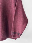 ARMANI JEANS - late 1990s TWO TONE MIXED KNIT V NECK JUMPER