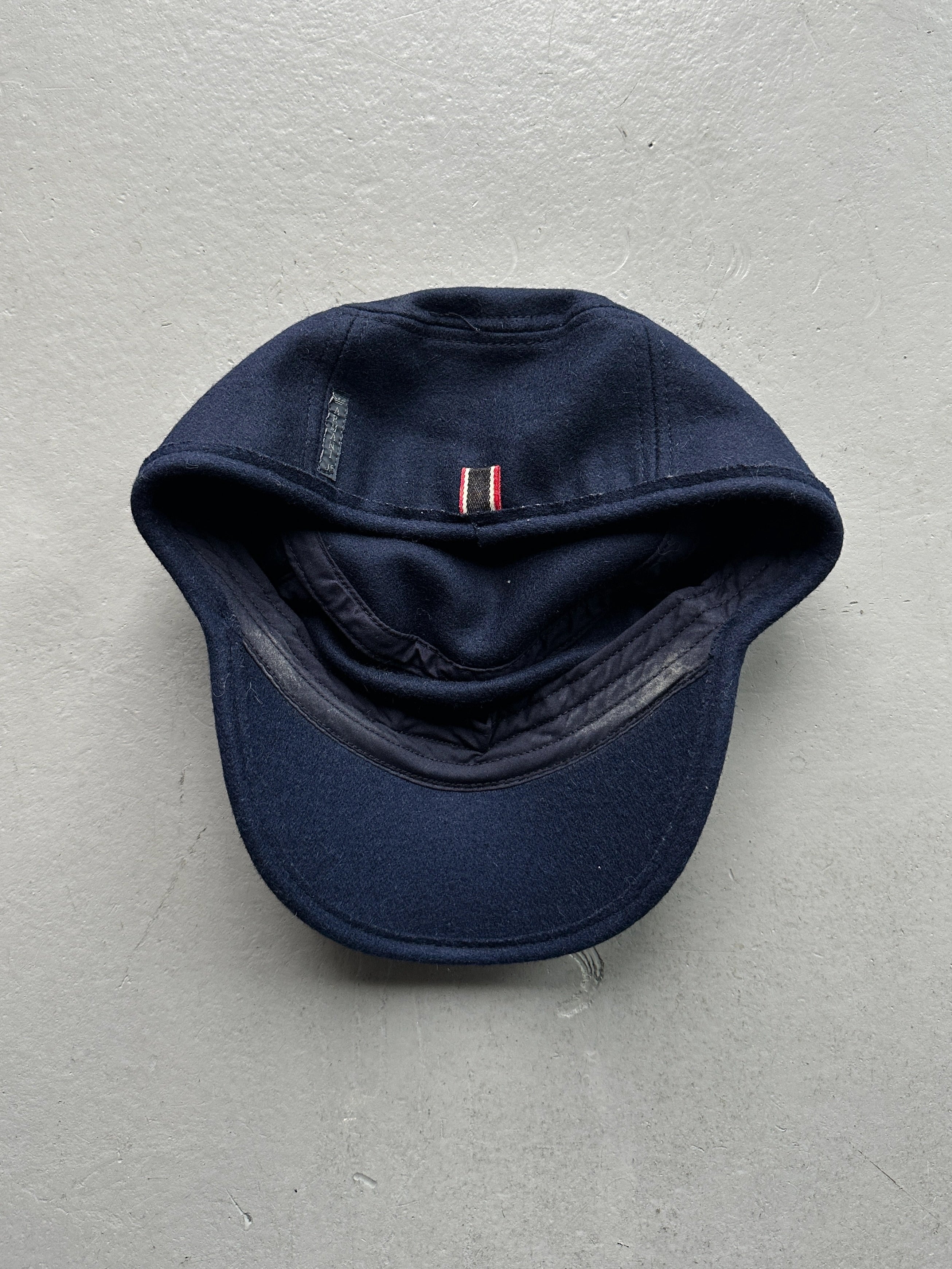 ARMANI JEANS - early 2000s WOOL FIELD CAP