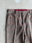 KENZO- 1980s CHECKED TAILORED TROUSERS