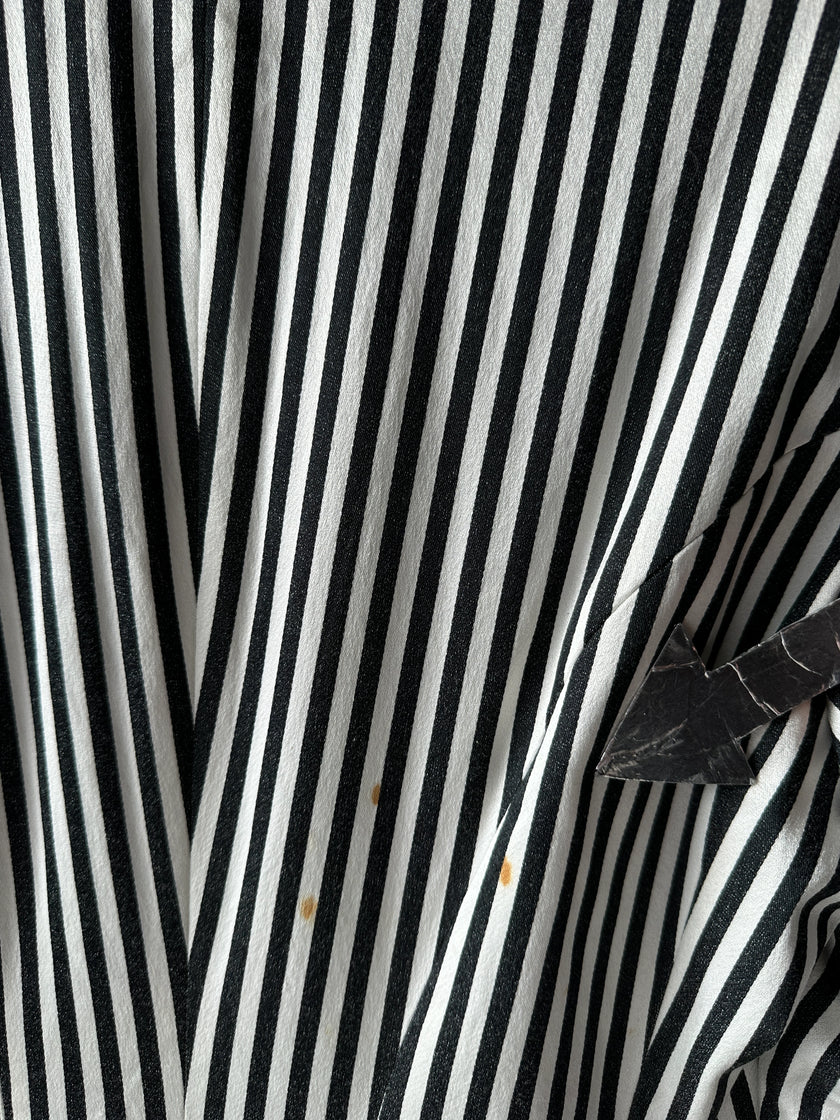 ISSEY MIYAKE - F/W 1995 TAILCOAT STRIPED BLAZER