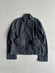 COP COPINE - 2000s CROP FIT DENIM JACKET WITH ROUND POCKETS