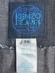 KENZO - 1980s DENIM LOOK ZIPPED JACKET