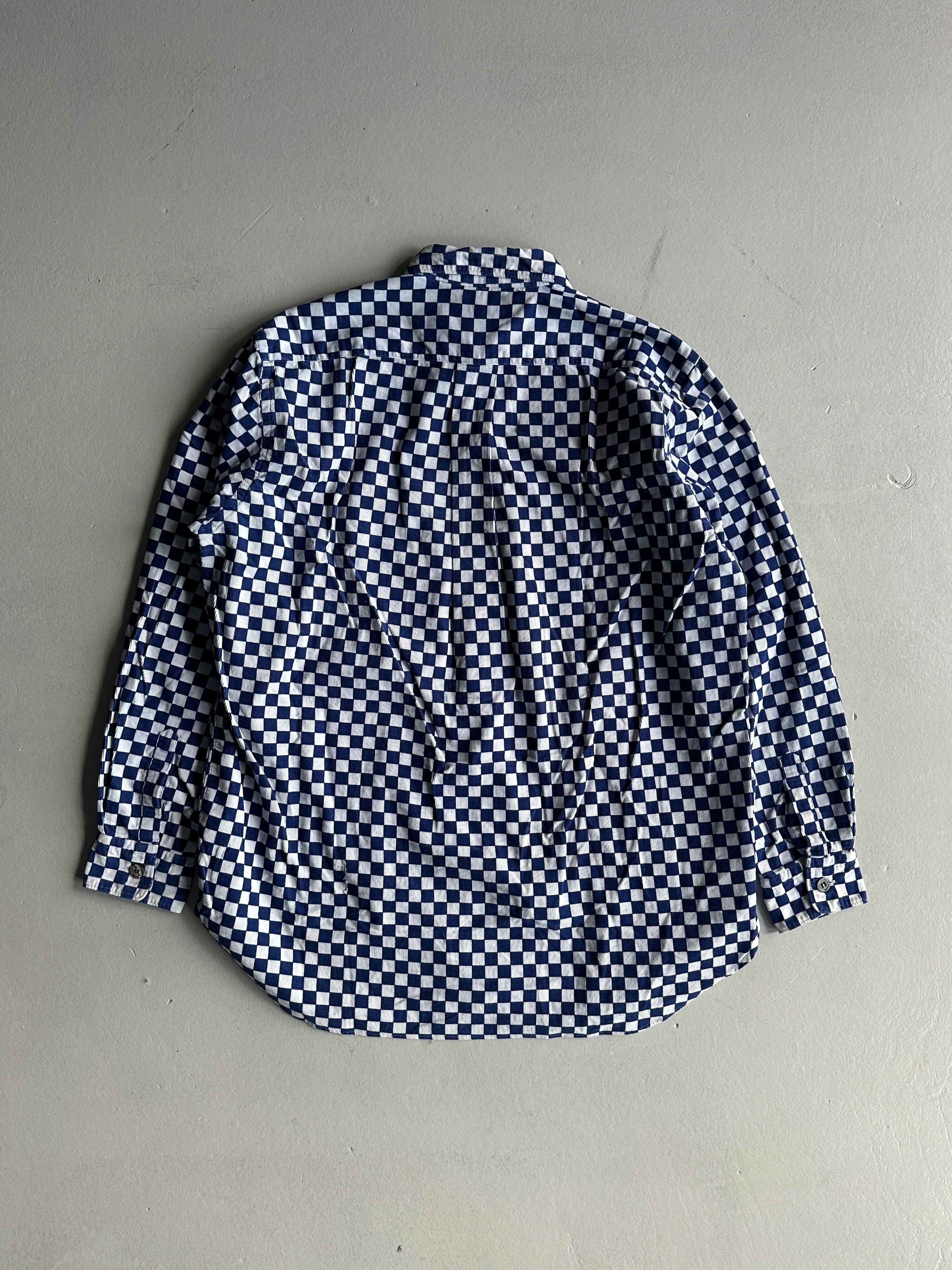 COMME DES GARÇONS - A/W 2001 CHECKED CORDUROY SHIRT