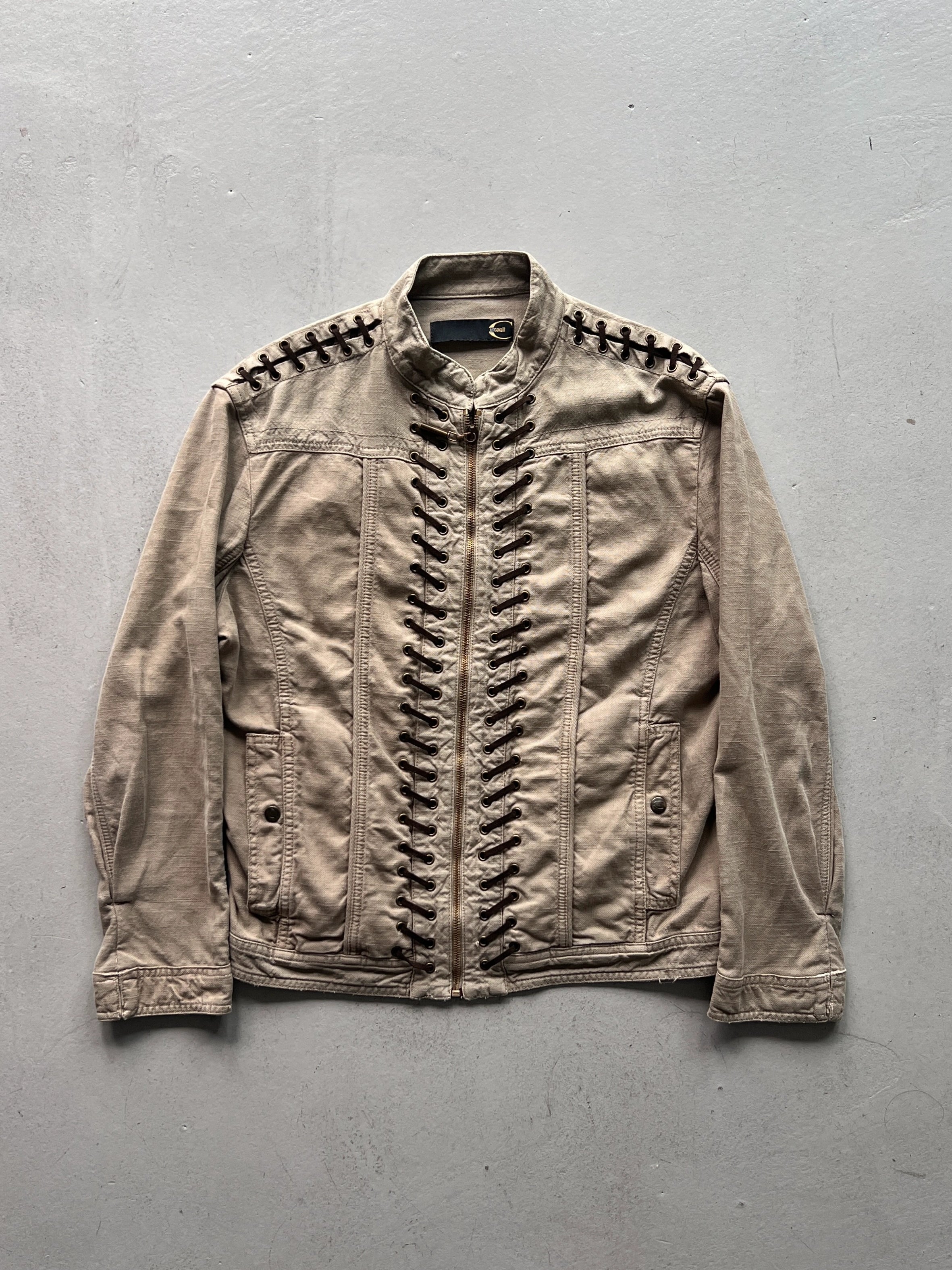 JUST CAVALLI - 2000s LACING DETAILS LIGHT JACKET