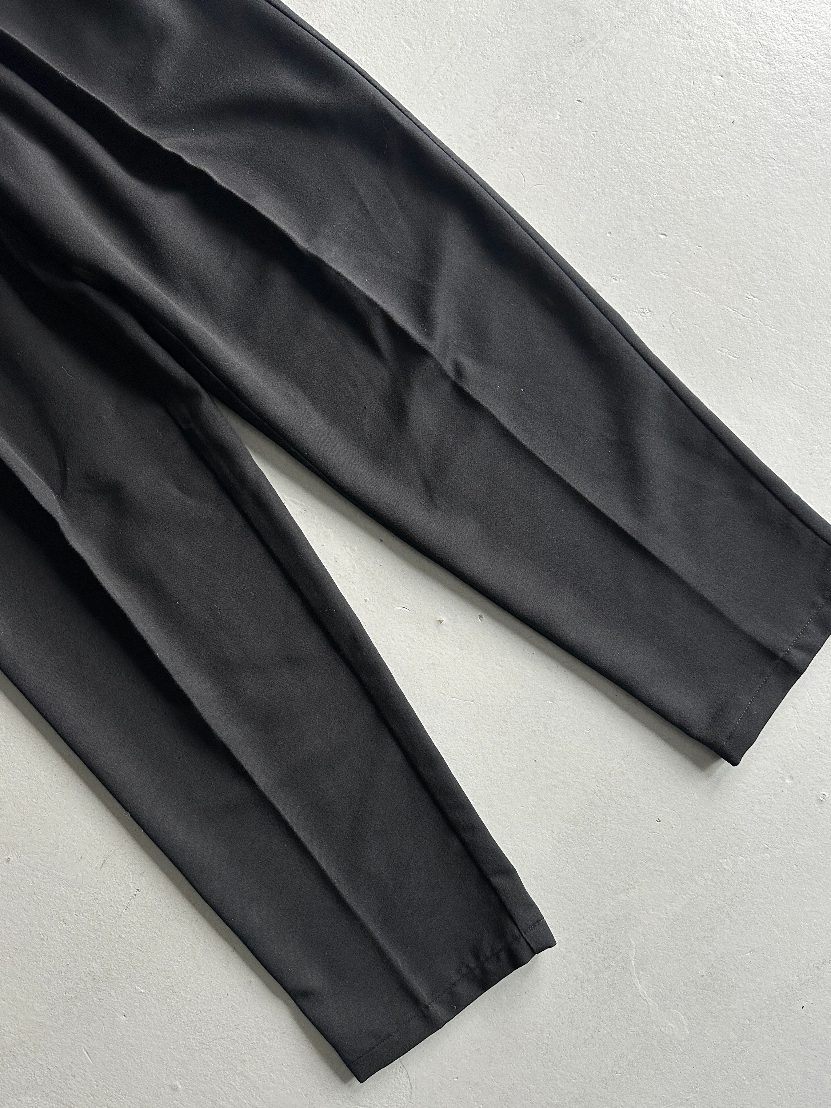 1990s FRONT PLEATS HIGH WAIST TAILORED TROUSERS