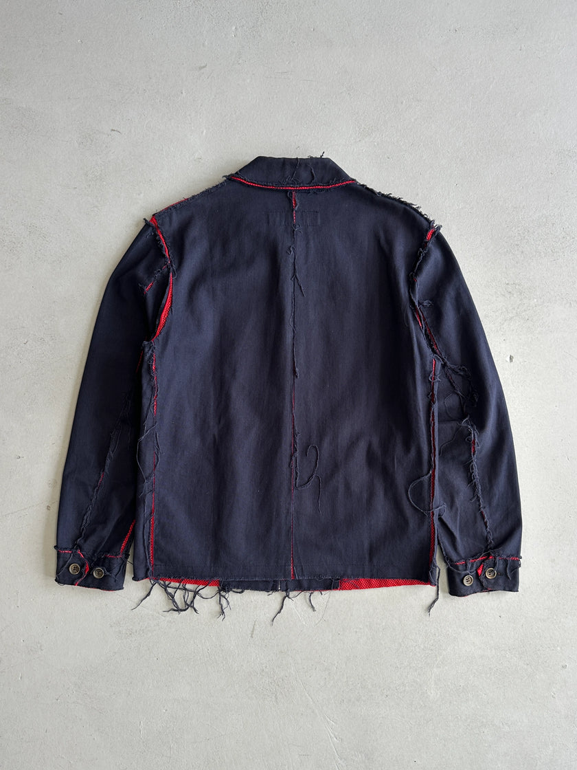 COMME DES GARÇONS - S/S 2003 MESH DETAIL ZIPPED JACKET