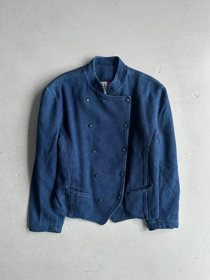 KENZO - 1980s DOUBLE BREASTED DENIM JACKET