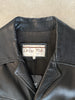 1990s STRAIGHT FIT BLACK LEATHER JACKET