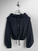 ARMANI JEANS - 1990s CROP FIT NYLON HOODED JACKET
